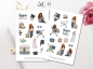 Preview: Girls Shopping Sticker Set